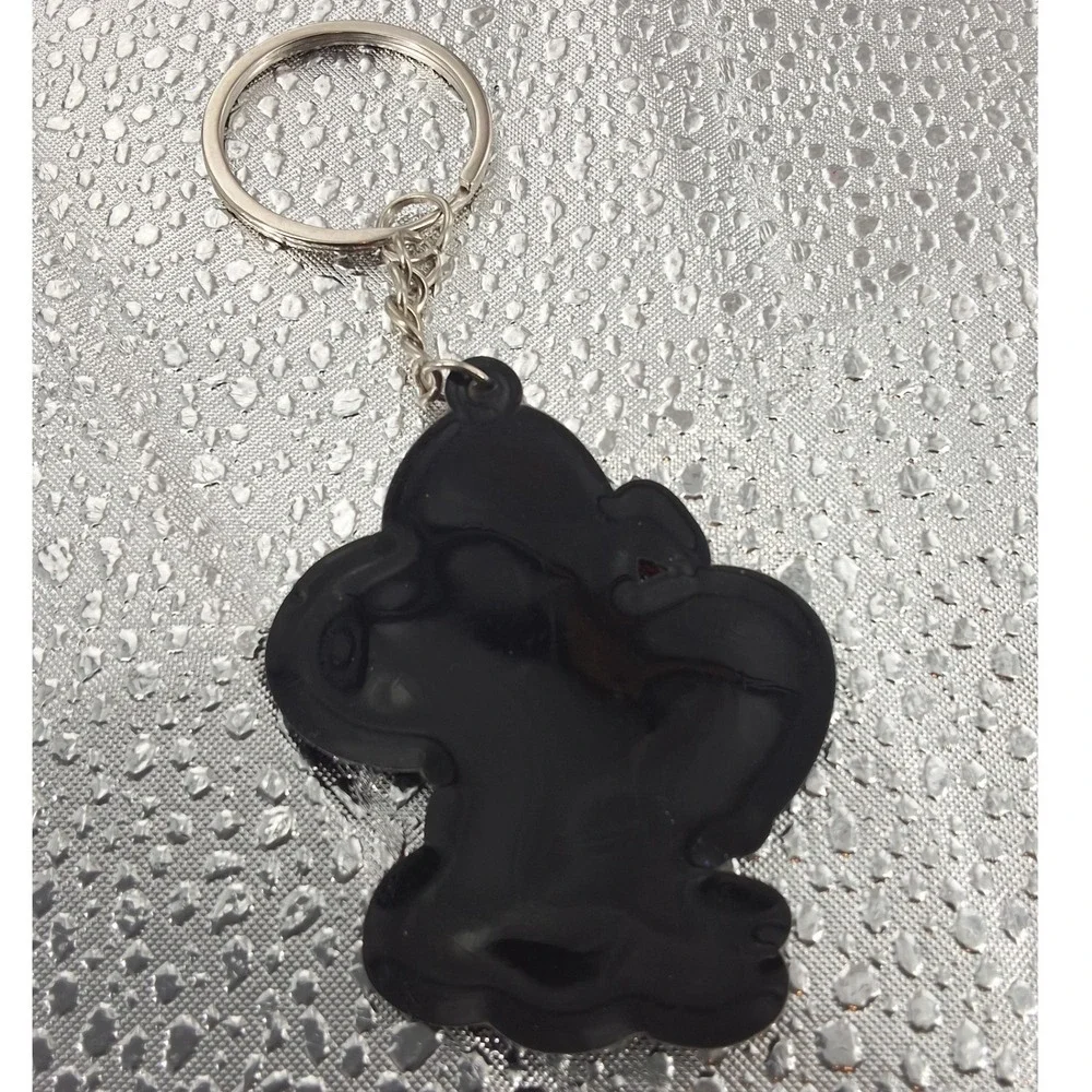 Disney Daisy‎ Duck Keychain Set of 2 | Purple & Pink Rubber Bag Charms